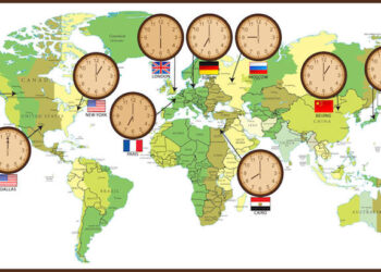La diferencia horaria entre países, cómo se establece