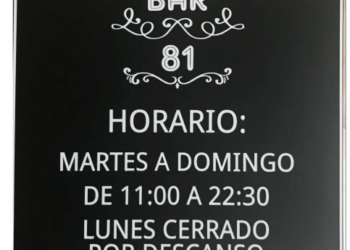 carteles de bar